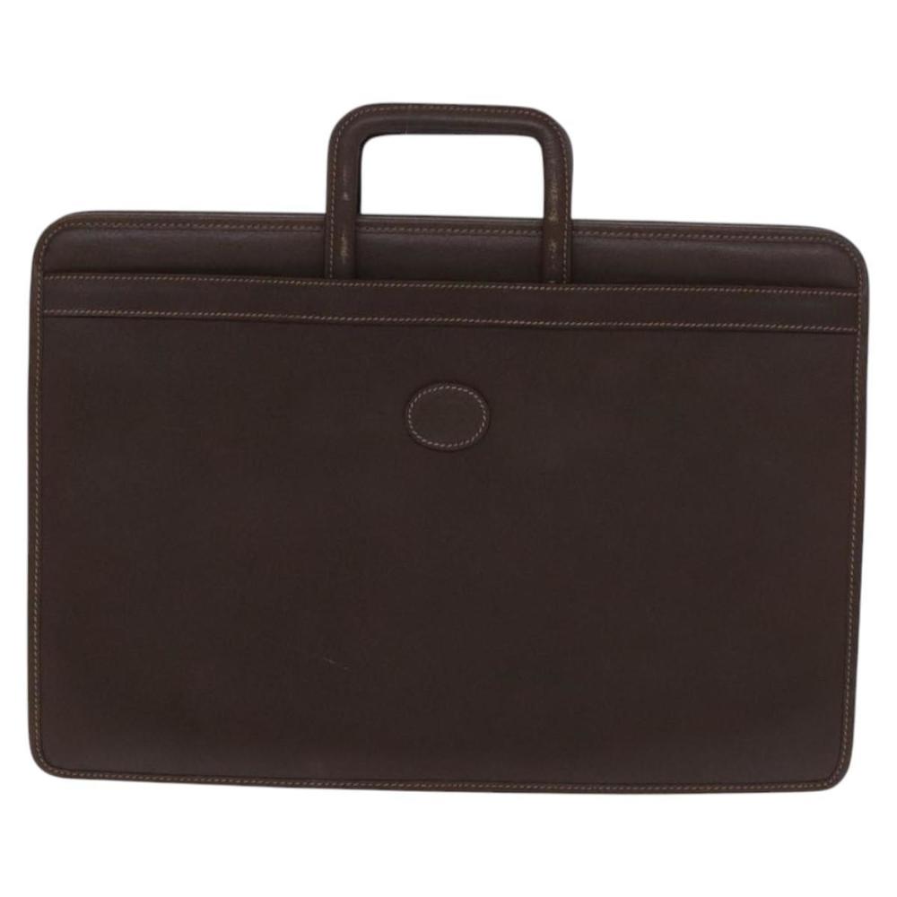 GUCCI Business Bag Leather 2way Brown Auth ep8518 - Picture 13 of 16